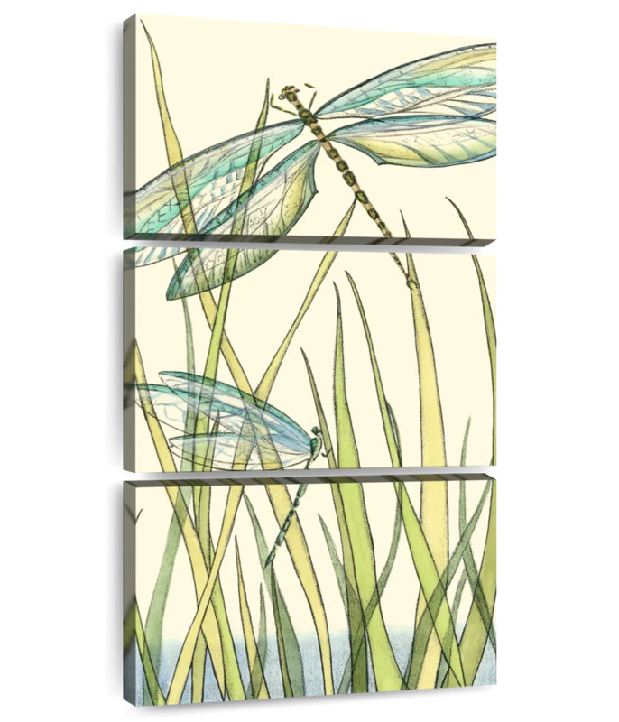 Gossamer Dragonflies I, 52" H x 24" W