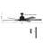Cathreen 65'' Ceiling Fan with LED Lights