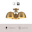 Fosso 17-in Gold Semi-Flush Mount-1913005508