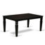 Ensemble de table de salle à manger 9 pièces comprenant une table de cuisine et 8 chaises modernes en polyester gris foncé avec dossier élégant - finition noire-205463658-205463655