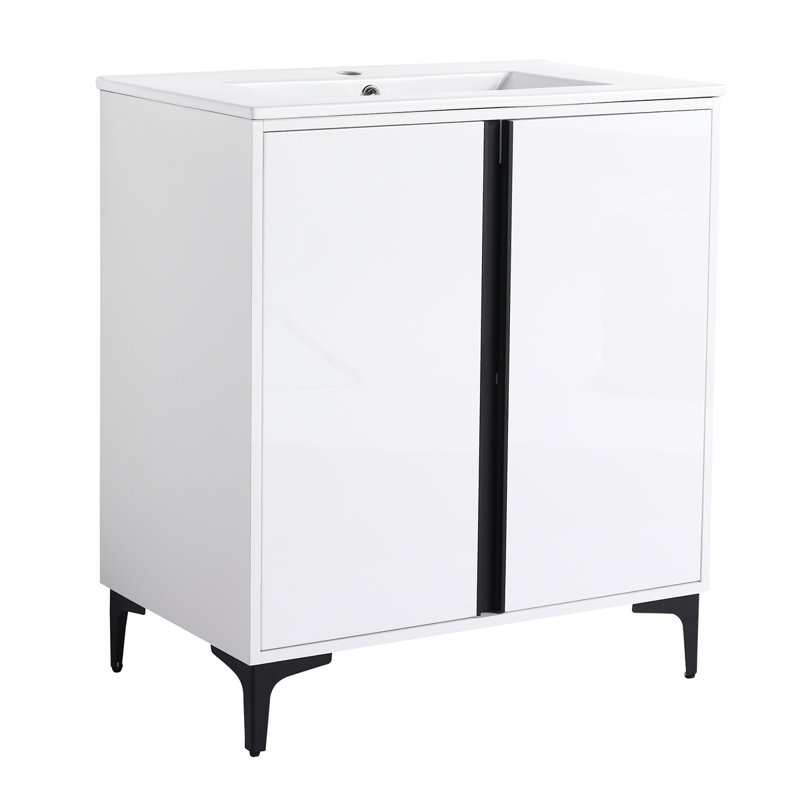 Freestanding Bathroom Vanity With Ceramic Sink