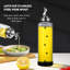 Distributeur d'huile d'olive incassable - Bouteille en verre borosilicaté étanche avec bec basculeur automatique