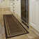 Non-Slip Bordered Area Rug For Living Room, Hallway, Entryway Rug