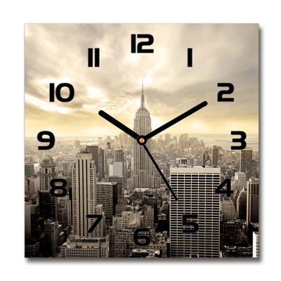 Glass Wall Clock