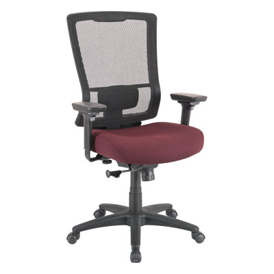 Chaise de bureau TEMPUR-Support lombaire, coussin TEMPUR profilé, dossier en filet respirant, accoudoirs réglables, inclinaison à 7 °, beige