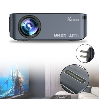 Bruce&Shark Home Theater Projector 12000 Lumens Portable Projector with Remote Included