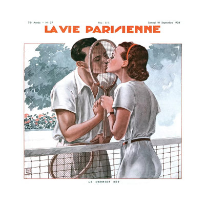 1938 La Vie Parisienne Mahazine Cover 1 Piece Wrapped Canvas Painting