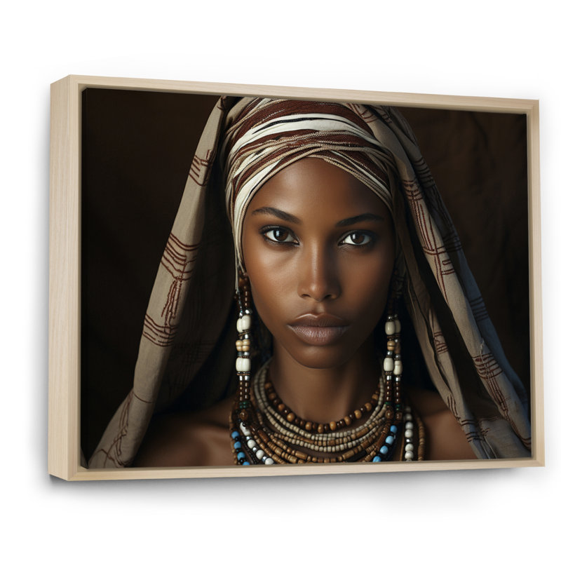 «World Cultures Samburi Beauty I», reproduction sur toile, H 12 po x l 20 po x P 1 po, Cadre naturel flottant