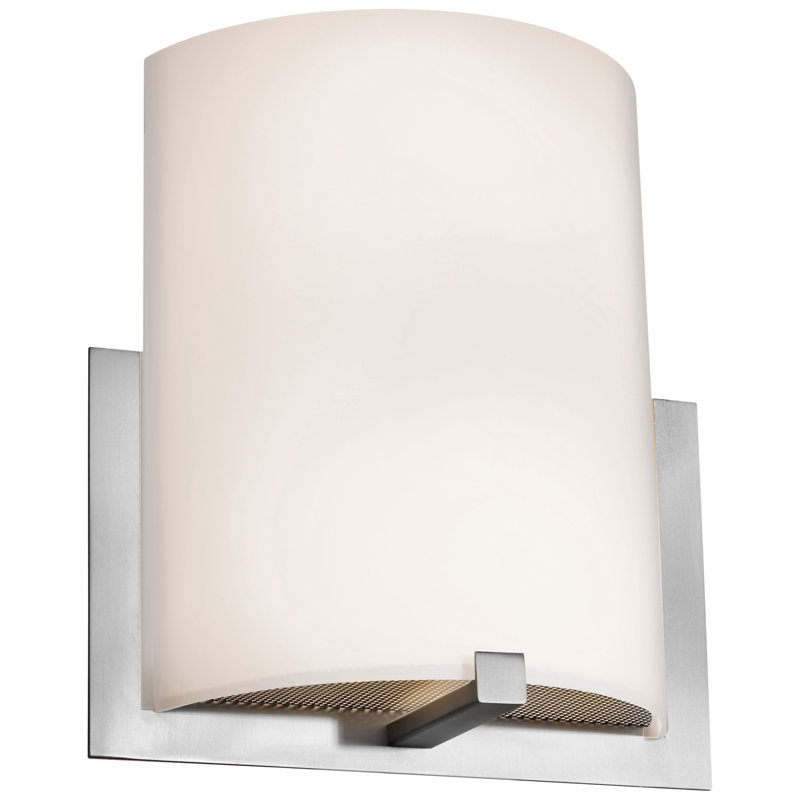 Plafonnier encastré 2 lumières Breez, Acier brossé, Incandescent
