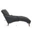 Chaise longue capitonnée en similicuir avec coussin-2020917217