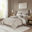 Ensemble d'édredon 12 pièces avec draps kaki grand 12 pièces-117539031