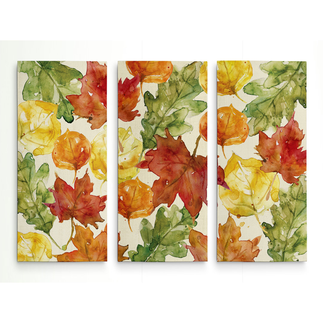 " Autumn Leaves " 3 - Pieces Red Barrel Studio® Overall