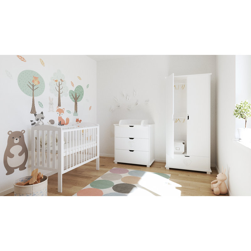 2 Cot Bed, White