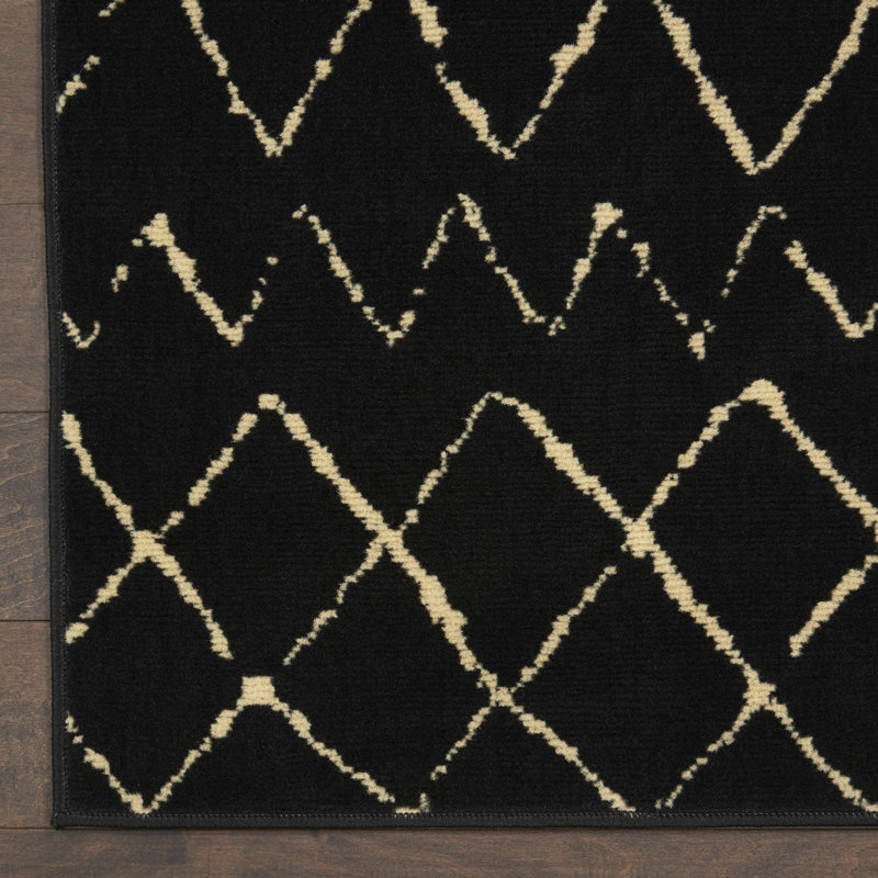 Budyoni Geometric Indoor Rug, Rectangle 3' x 5'