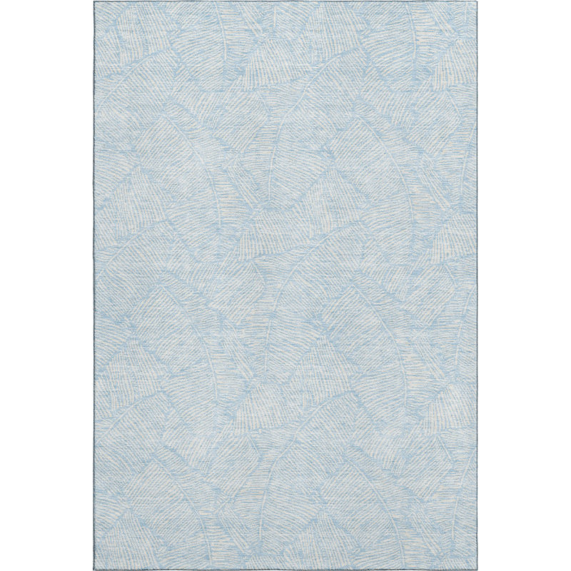 Premium Machine Washable Prisco Sky Rug, Rectangle 5' x 7'6"