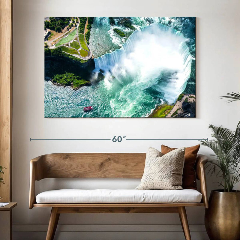 Alvord Niagara Falls From Above, 34" H x 51" W