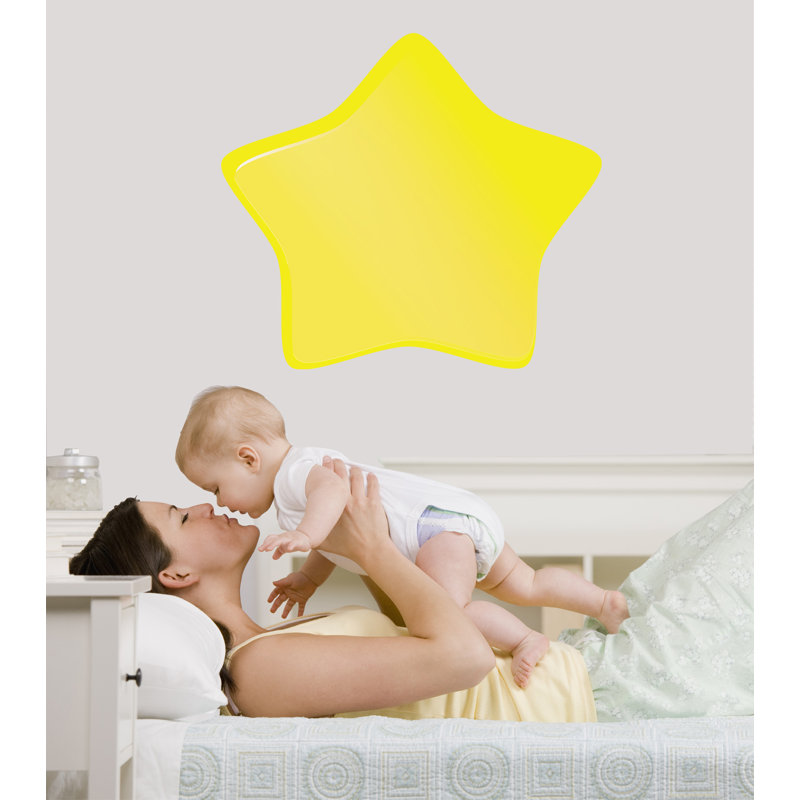 Adhésif décoratif étoile douce, H 32 po x l 36 po, Jaune