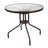 Landsbaugh Round Glass Outdoor Dining Table