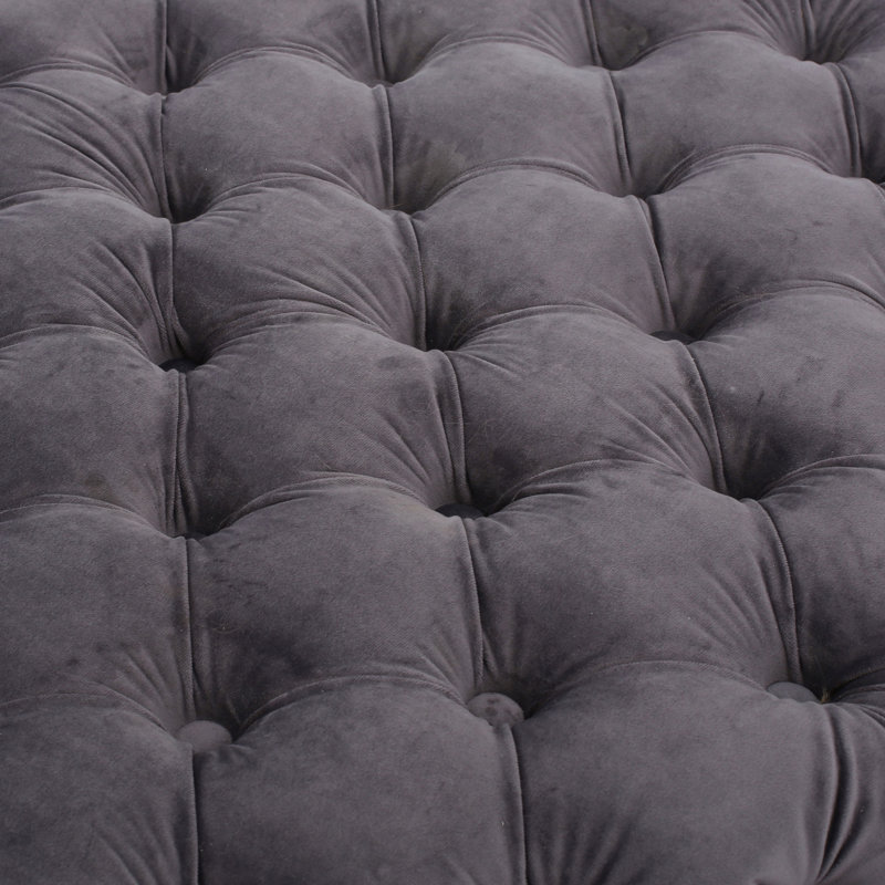 Repose-pieds Marucs, Velours gris velours