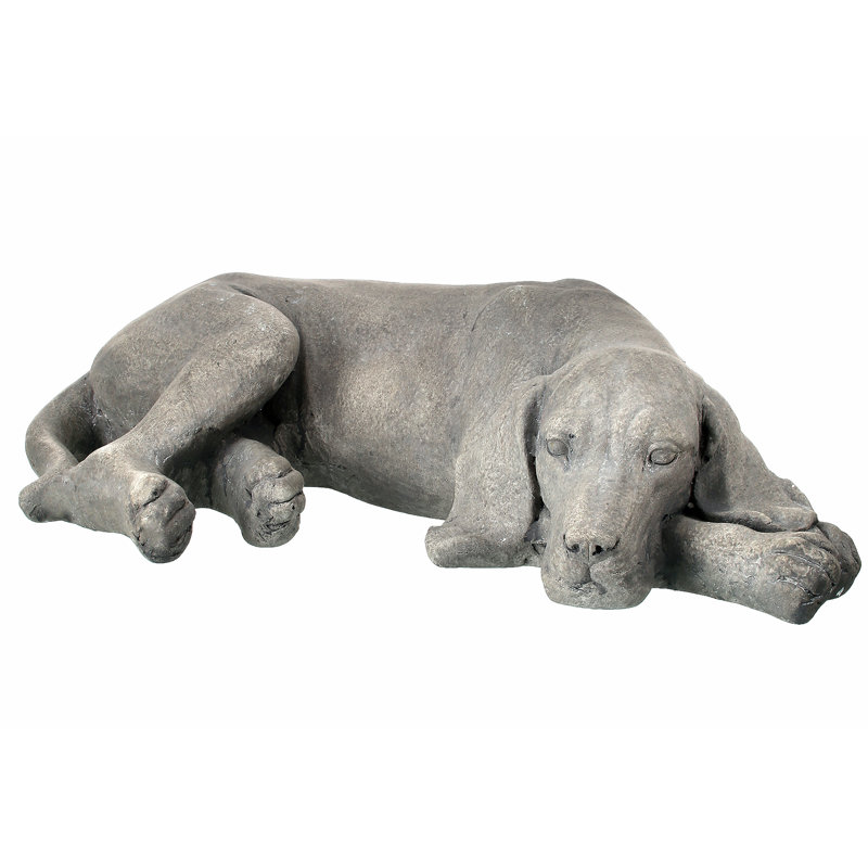 Statue de chien faisant la sieste Loftis