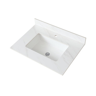 Dessus de meuble-lavabo en marbre 31 pouces
