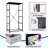 4 Drawer Dresser for Bedroom, Narrow Chest of Drawers, Wooden Top and Study Iron Frame 18"x37.5"-(WxH)