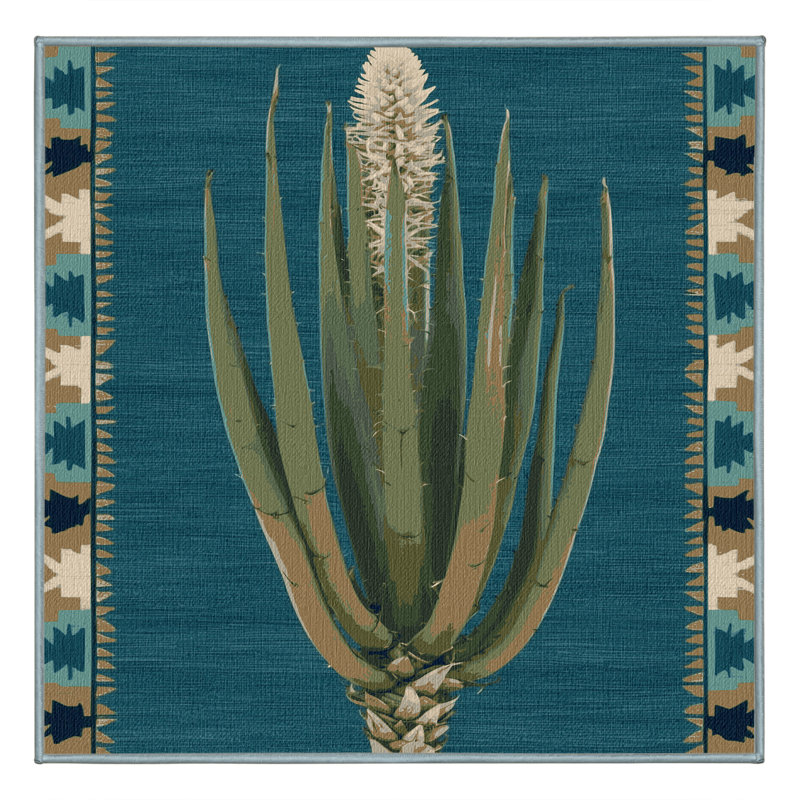  Tapis lavable Century Plant, Carré 8 pi