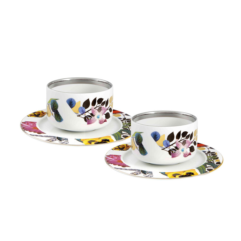 Primavera Porcelain Teacup and Saucer
