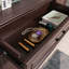 Rangement pour chaussures en aluminium brun noisette