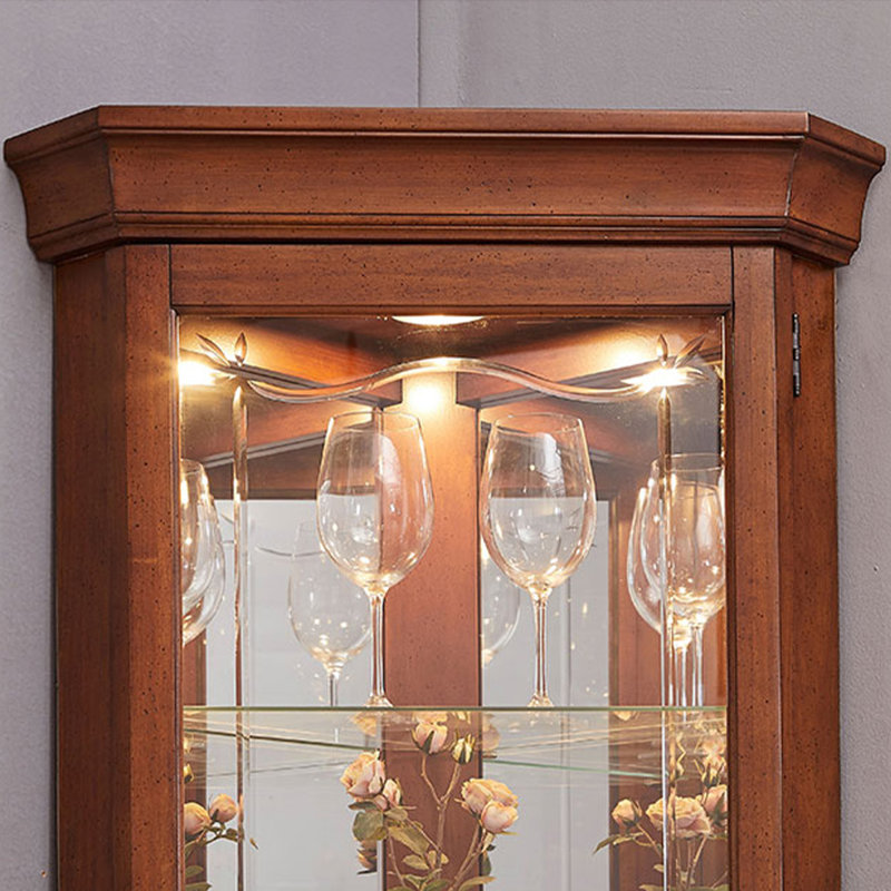 Armoire de coin en chêne américain