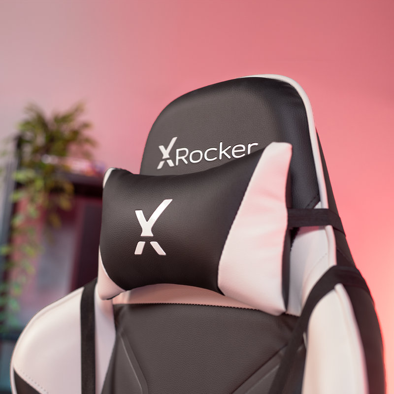 Agility Black and White Ergonomic PC Gaming Chair