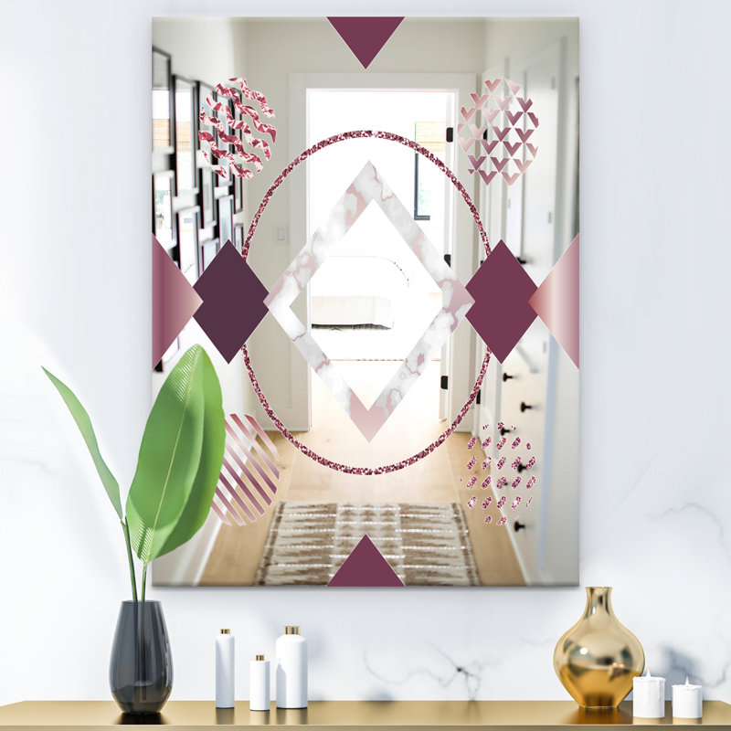 Miroir mural Extravagant Waves, H 39,4 po x l 29,5 po