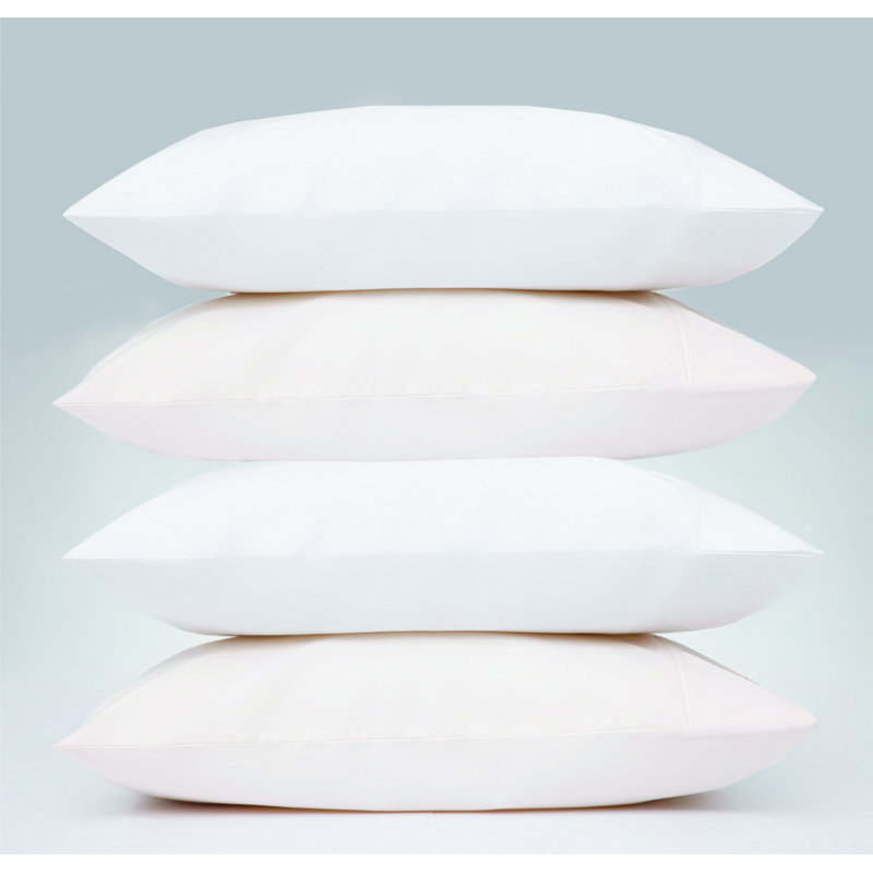 Plain Dye 200 TC Egyptian-Quality Cotton 100% Cotton Plain Pillowcase, White