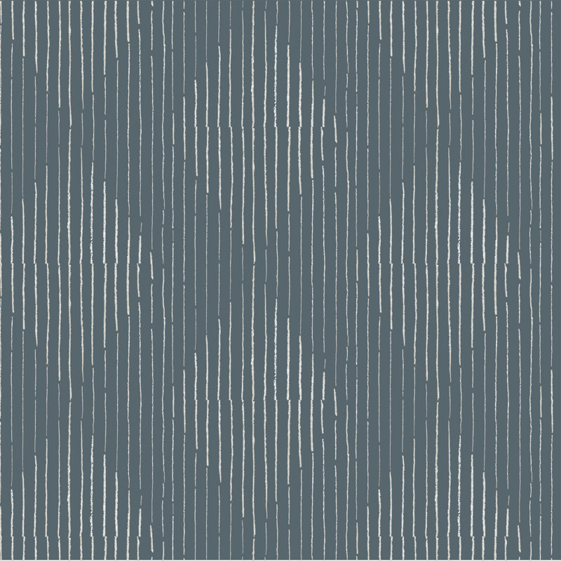 Organic Diamonds 10' L x 24" W Wallpaper Roll, Blue, Non-pasted, Paper