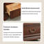 Armoire à vin en bois massif à une porte 25,59 ", vitrine verticale en verre avec tiroir inférieur et rangement en couches pour ustensiles à vin