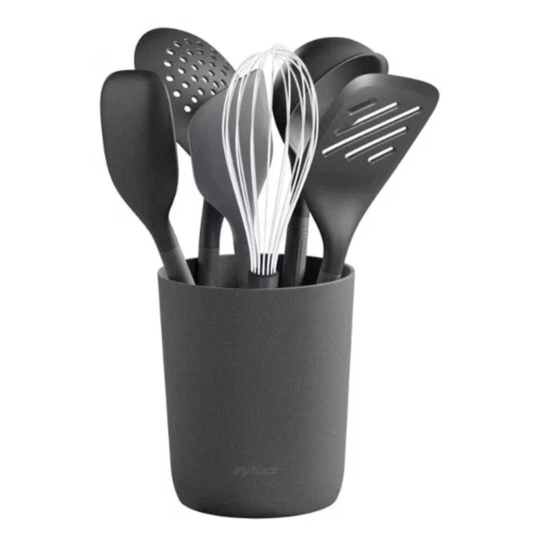 Zyliss 7-Piece Silicone Kitchen Utensil Set - Grey