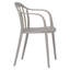 Amalfi Stackable Outdoor Patio Dining Armchair-522589672