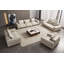 Canapé en cuir bleu marine EK8008-61959460