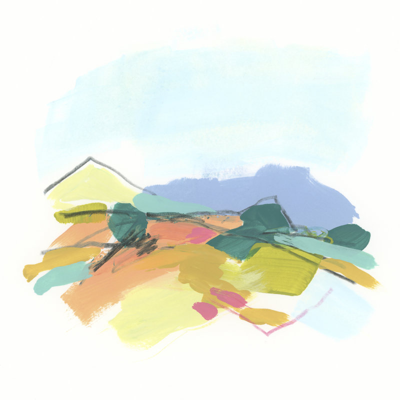 Telmo Colorscape IV by June Erica Vess - Wrapped Canvas Print, 30 cm H x 30 cm W