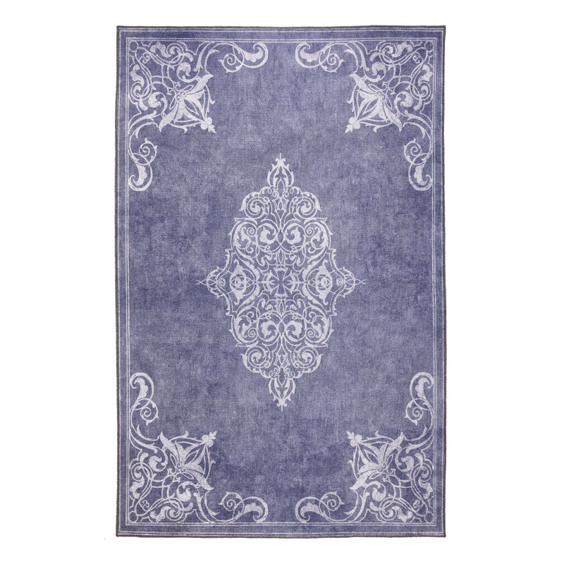 Geometric Digitally Printed 100% Polyester Area Rug, Rectangle 120 x 170 cm