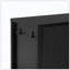Armoire de rangement moderne à 4 portes avec tablettes et crochets-121101337