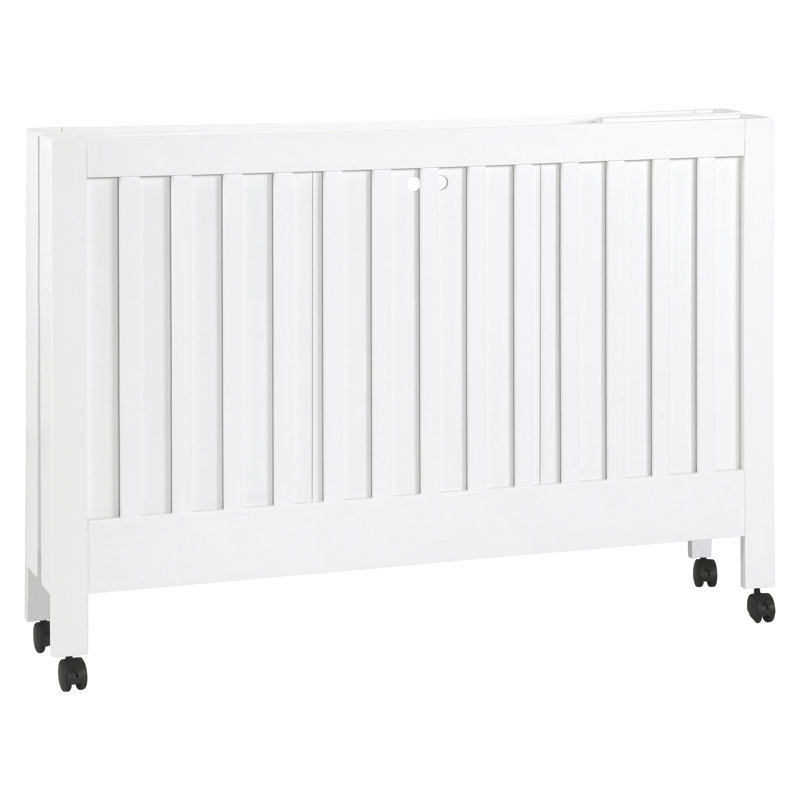 Lit de bébé portatif convertible Maki 2-en-1, Blanc