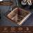 Hand Hammered Baxter Drop-In Single Bowl Bar Prep Sink 15"-48321369