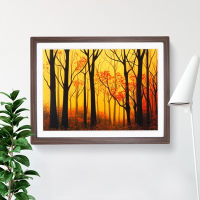 XH1022-984X A Sumptuous Autumn Forest 1 Piece Single Picture Frame Wall Art