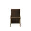 Fauteuil en cuir fleur 35 po