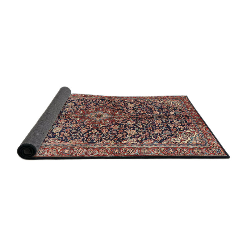 Tapis oriental en laine rouge Bosco, Rond 8 pi