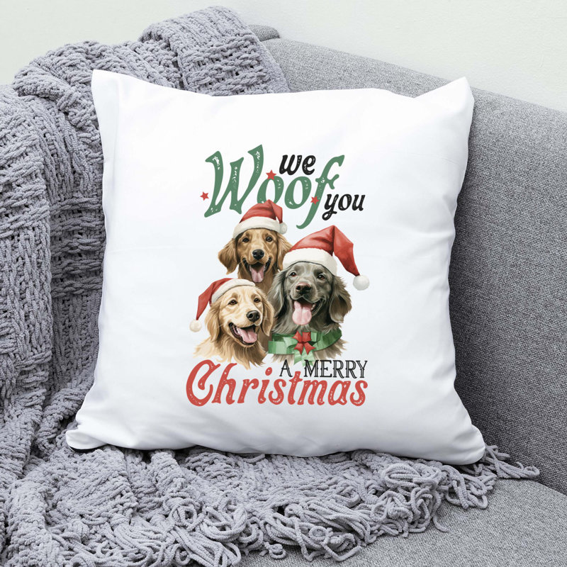 Christmas_24 Reversible Throw Pillow, 14" x 14"