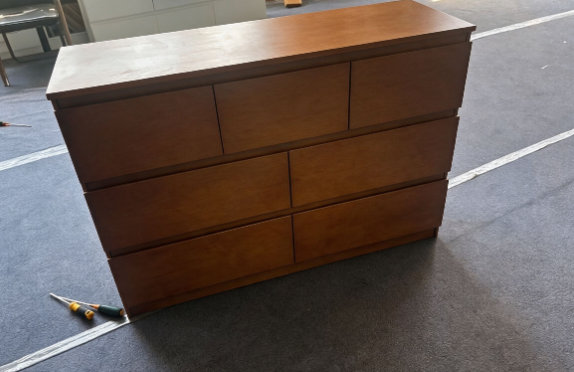 Commode 7 tiroirs, Brown