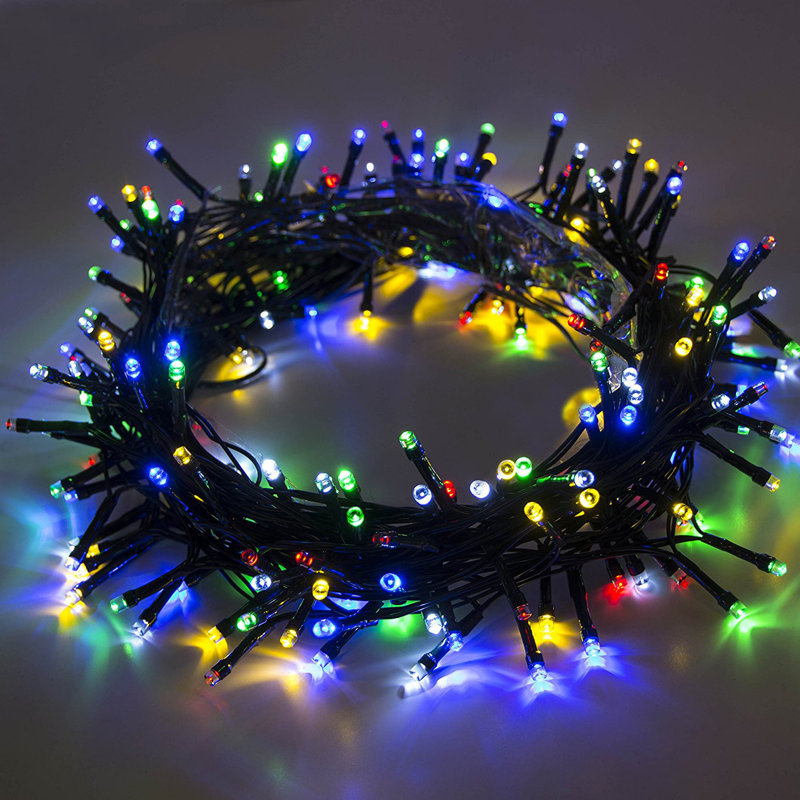 Éclairage pour chaîne 100 de fêtes, Jaune / Bleu