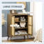 Buffet avec portes en rotin